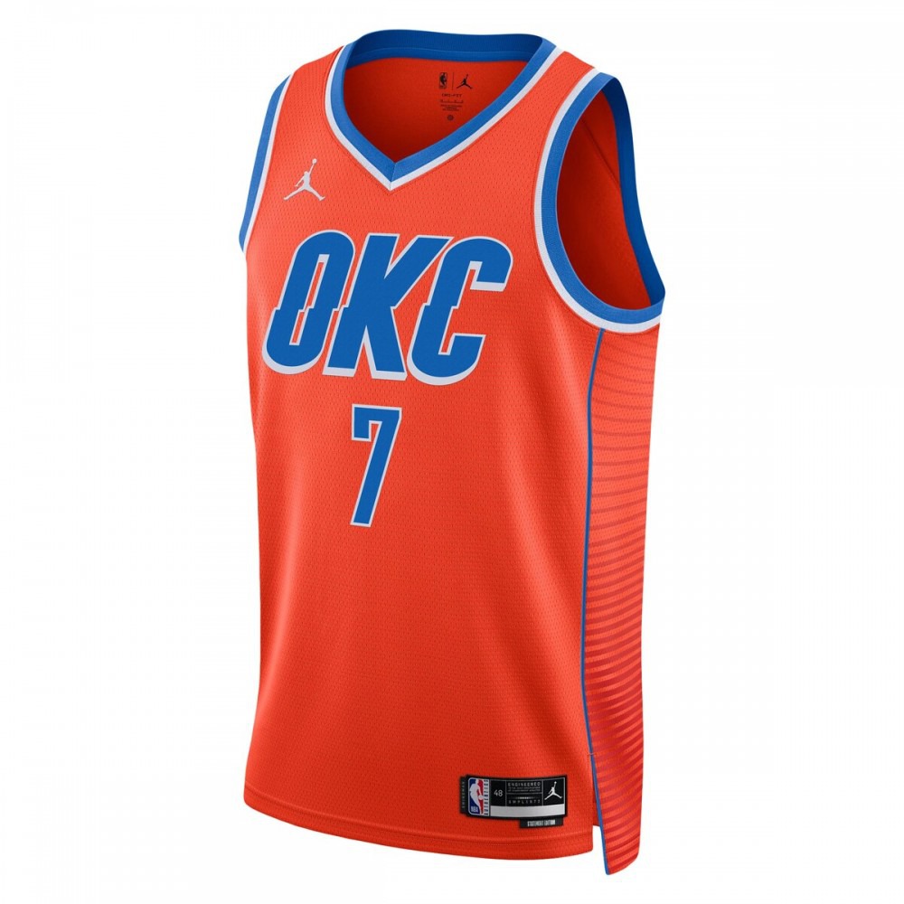 Chet Holmgren Oklahoma City Thunder Jordan Brand Unisex Swingman Jersey - Statement Edition - Orange-Pro Kit Vault | Brand New 26/27 Sports Jerseys